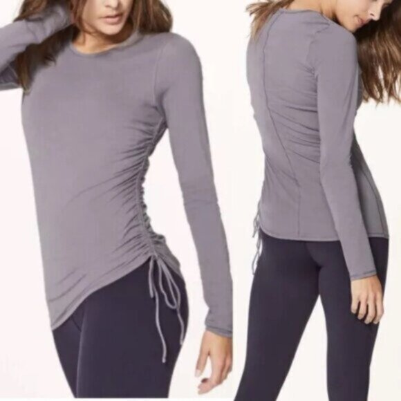 Lululemon  * Cinch It Long Sleeve top Black - Picture 13 of 13
